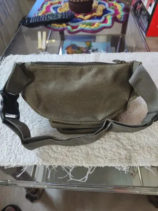 Riñonera Fanyi Lona Verde camuflaje