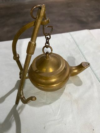 Lampada a olio in ottone