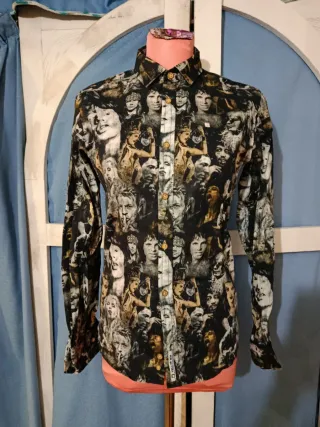 Camisa Estampada Caras Famosas