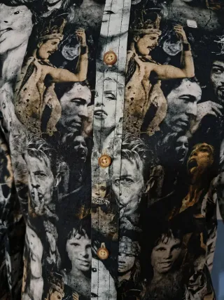 Camisa Estampada Caras Famosas