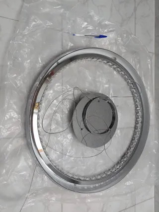 Lámpara de techo moderna plateada