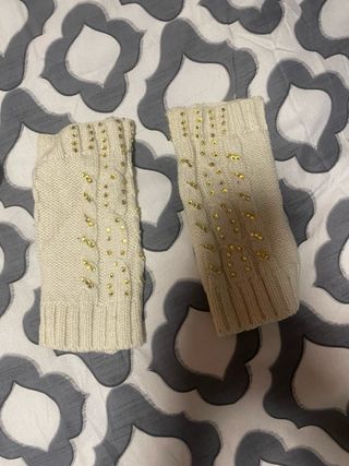 Calentadores de punto con abalorios