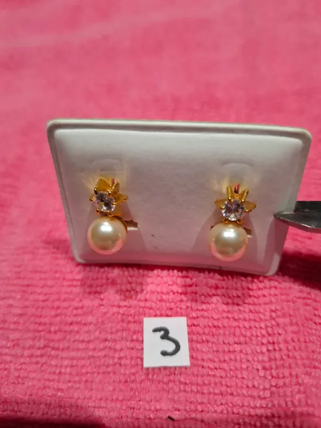 Pendientes Plata Chapada Oro 18kl