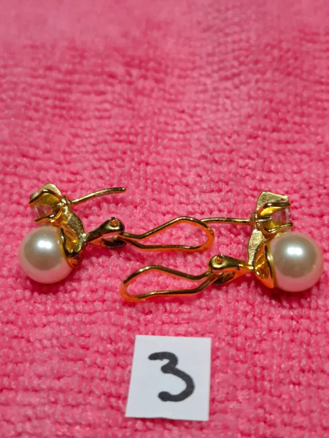 Pendientes Plata Chapada Oro 18kl