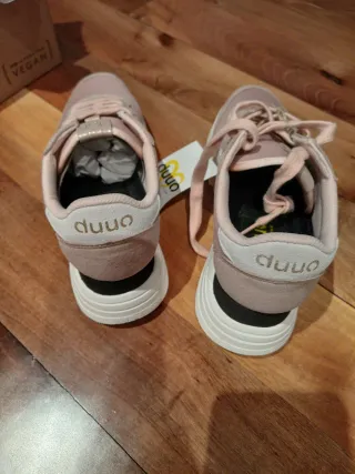 Zapatillas Duuo Mujer Veganas Rosa y Blanco
