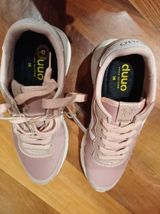 Zapatillas Duuo Mujer Veganas Rosa y Blanco