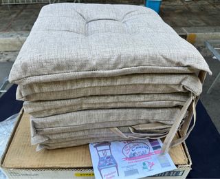 6 Cuscini Sedia Morbidone 40x40 Grigio Chiaro