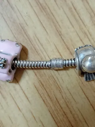 Pulsera Pandora Plata con Charms,casi compla.plata