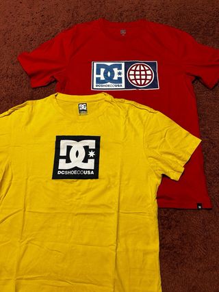 DC Shoes Camisetas Roja y Amarilla
