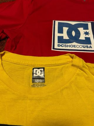 DC Shoes Camisetas Roja y Amarilla