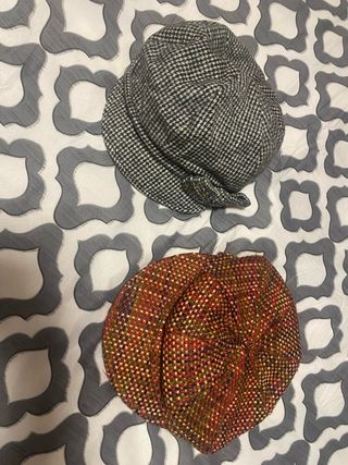 Boina Mujer Gris y Multicolor