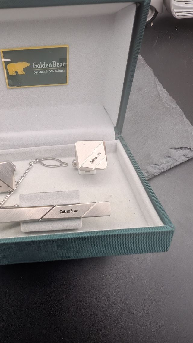 Set Gemelli e Fermacravatta Golden Bear