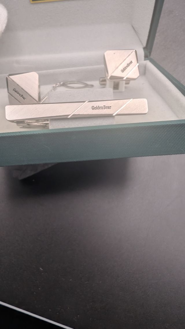 Set Gemelli e Fermacravatta Golden Bear