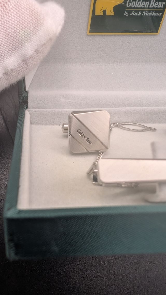 Set Gemelli e Fermacravatta Golden Bear