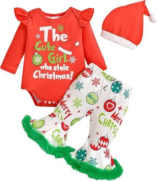 Costume Natale Bambina The Cute Girl 0-18 mesi