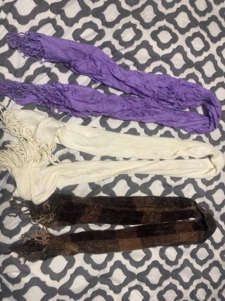 Lote 3 pañuelos/bufandas