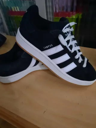 Adidas Campus Zapatillas Negras Blancas