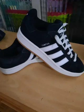 Adidas Campus Zapatillas Negras Blancas