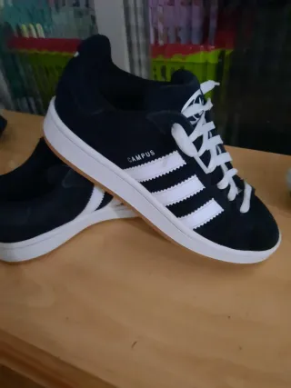 Adidas Campus Zapatillas Negras Blancas