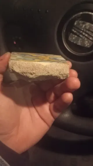 Azulejo antiguo decorado