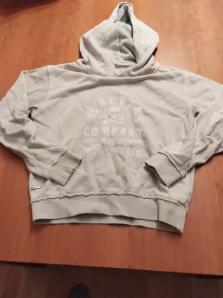 Sudadera niña verde claro talla 10