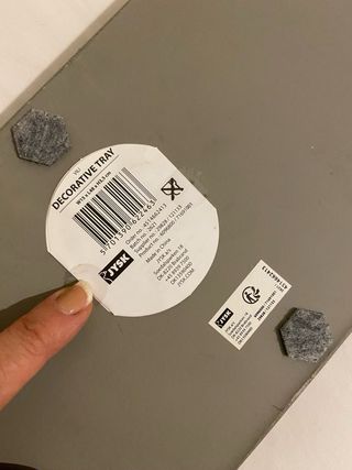 Bandeja Jysk Cemento Gris