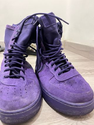 Zapatillas Nike Air Force 1 Negras Rojas