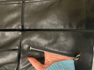 Cazadora Piel Negra S/M