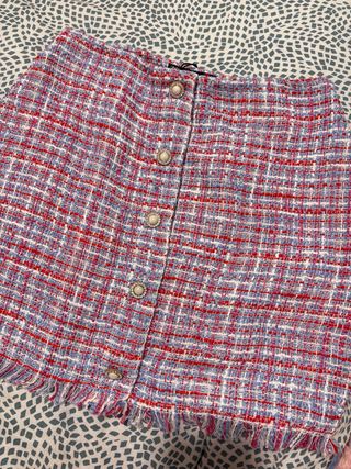 Falda Tweed Zara Talla S Usada una vez.