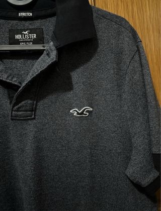 Polo Hollister Negro Talla M