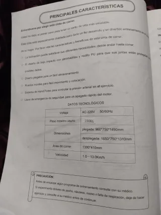 Cinta de Correr Elíptica