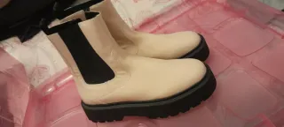 Botines Zara rosa y negro