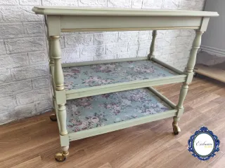 Mesa Auxiliar Renovada Estilo Vintage