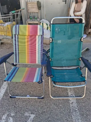 2 Sedie da Spiaggia Pieghevoli. Opportunità!!