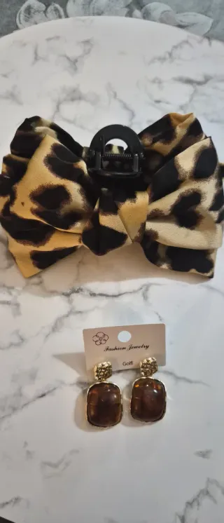 Pinza pelo y pendientes