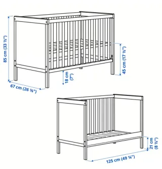 Cuna SUNDVIK + Colchón
