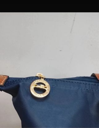 Bolso Longchamp L Azul Marrón