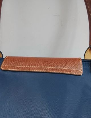 Bolso Longchamp L Azul Marrón