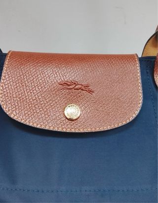 Bolso Longchamp L Azul Marrón