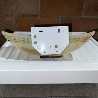 Set di Applique da parete in vetro e metallo