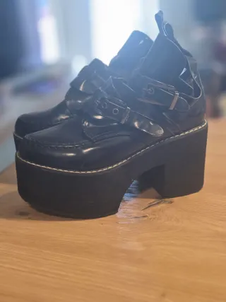 Botines piel negros talla 37