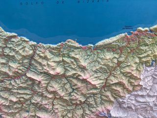 Mapa Relieve País Vasco