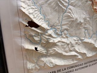 Mapa Relieve País Vasco