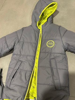 Pantaloncino e giacca da sci Decathlon, bambini 5-7 anni