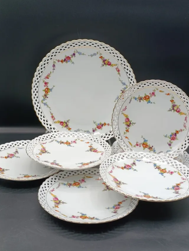 Juego Porcelana Schumann Flores