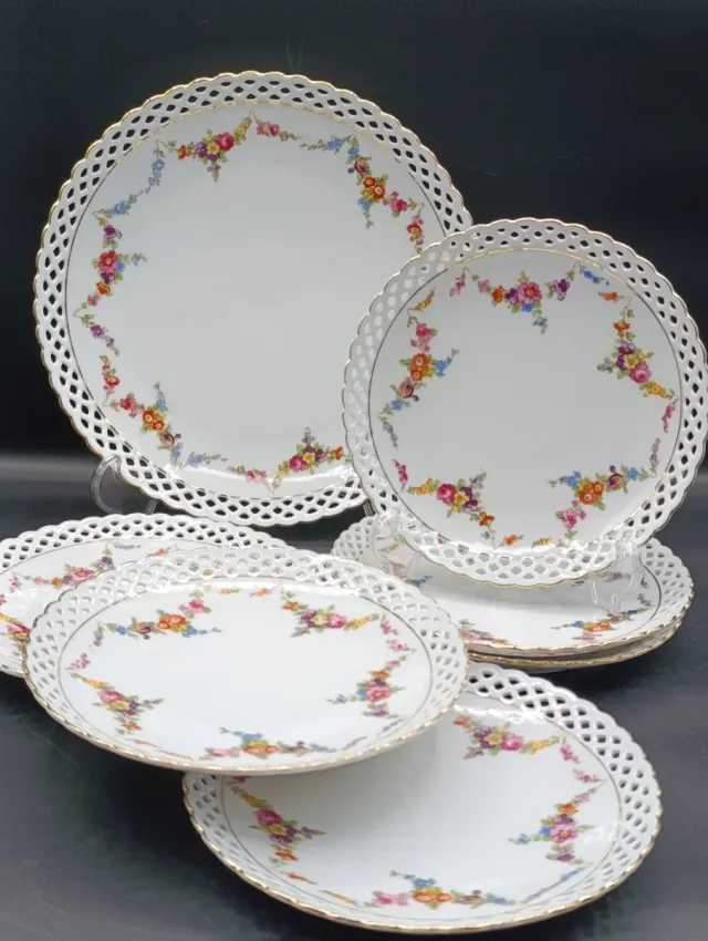 Juego Porcelana Schumann Flores