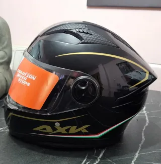 2 Cascos Moto AXK Racing Negro