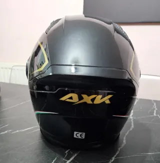 2 Cascos Moto AXK Racing Negro