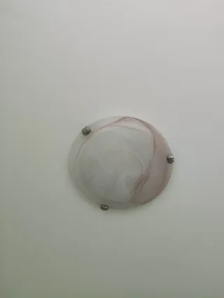 Plafón de techo redondo mármol rosa