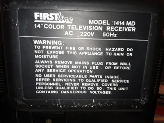 TV Philips Antigua Analógica Negra